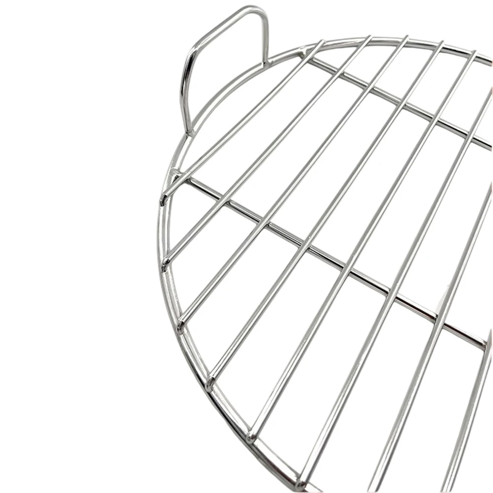 Сменная круглая решетка для гриля из нержавеющей стали с ручкой, совместимая с решітками для угольных чайников Weber 7432 и 57 см.