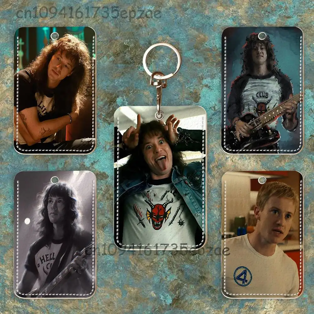 

J-Joseph Q-Quinn E-Eddie Premium PU Leather Card Holder Card Case with Metal Carabiner,Customizable Design for Daily Use