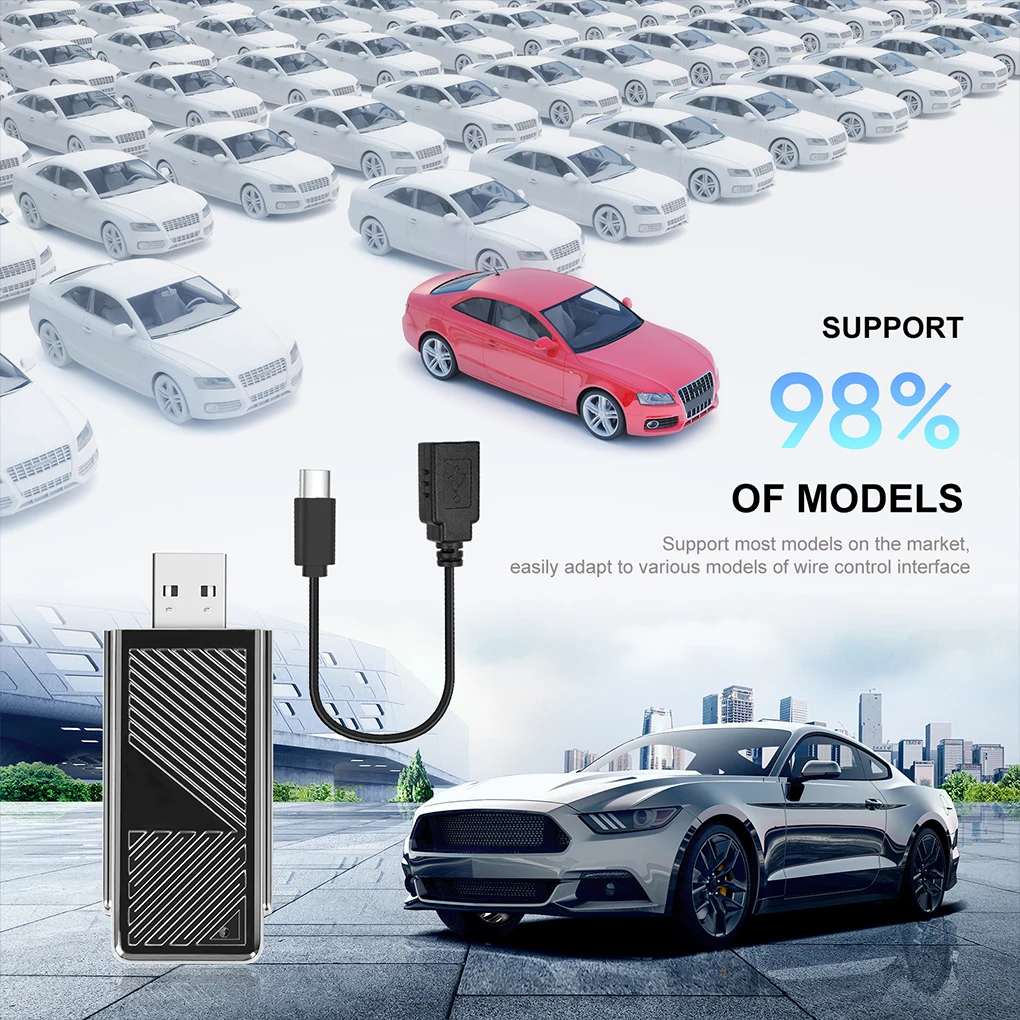 2 قطعة/المجموعة 2 في 1 أندرويد السيارات سيارة اللعب محول RGB عرض لسهولة اتصال دائم للسيارة 2016 #2