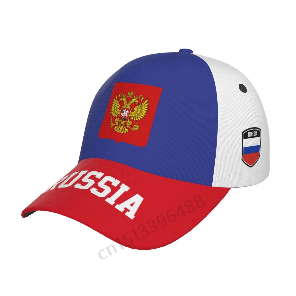 

RUSSIA Flag 3D Soccer Hats Sun Baseball Cap Breathable Adjustable Men Women Outdoor Fishing Hat