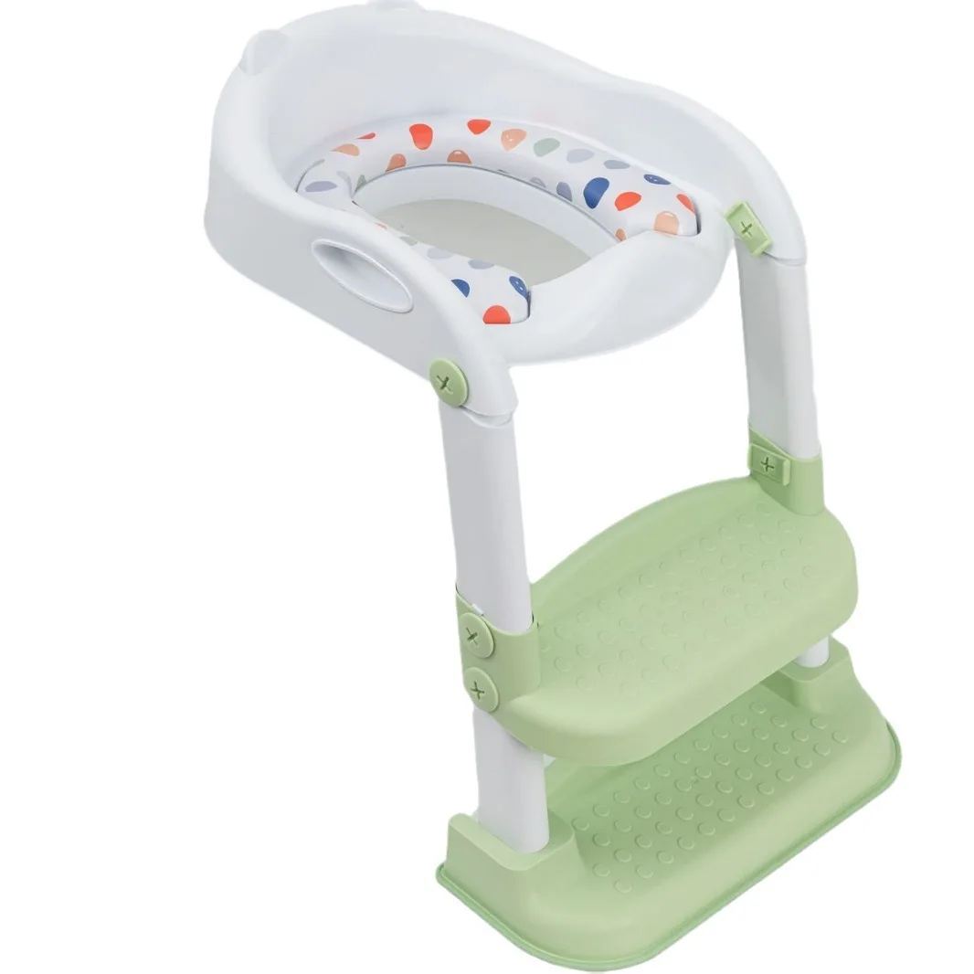 New 1-8 Year Old Children's Toilet Ring Staircase Baby Toilet Staircase Stool Foldable Toilet Ring for Children