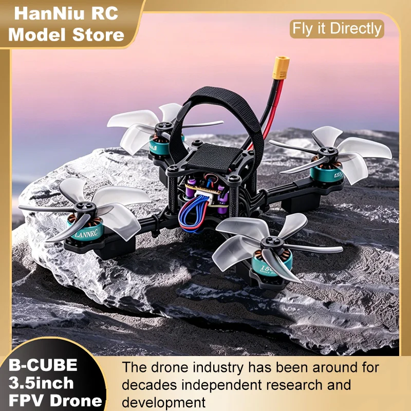 

B-CUBE 3.5inch FPV Drone Frame Kit Carbon Fiber Racing Drone Quadcopter INAV Beatflight F722 F745 Ardupilot Flight Control