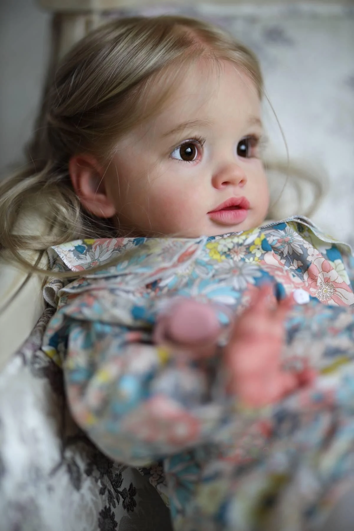 St.Store 26inches Painted Finished Doll Reborn Adorable Toddler Pippa Browndy Hair DHuge Baby Size Soft Touch 3D Skin Art Doll