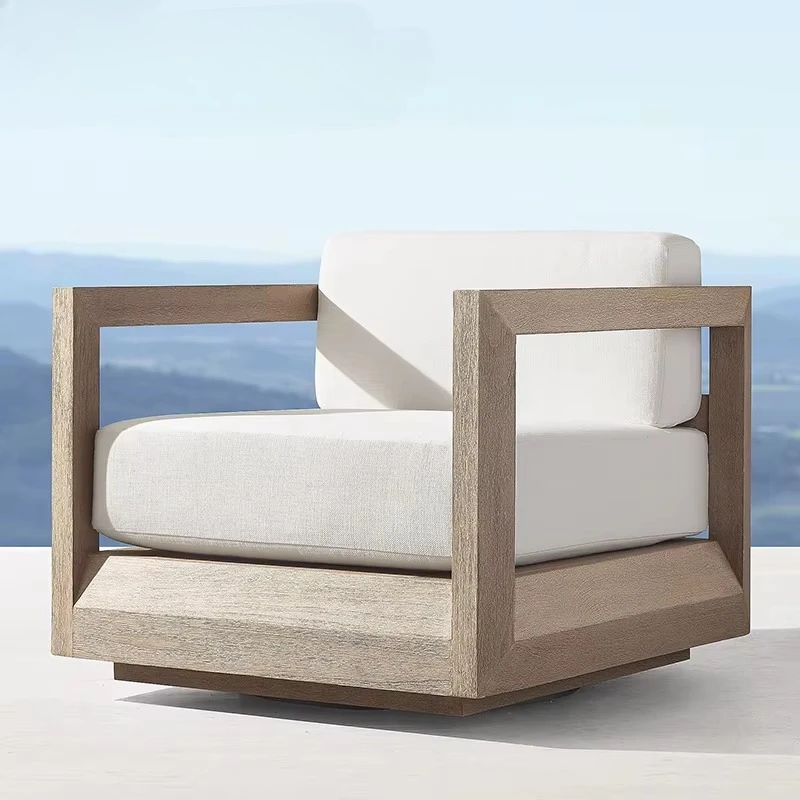 Modern Design Home Outdoor Sitting Sofa Set Hot Sale Teak Wood Furniture