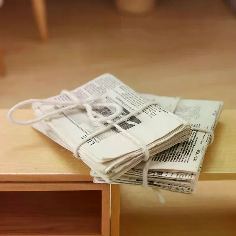 

1/12 кукольный домик миниатюрный ретро газетный набор имитация модели игрушки аксессуары для домашней мебели