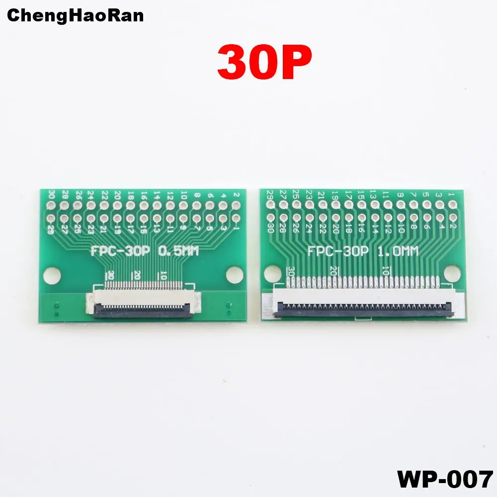 1 pz PCB Double sided FFC FPC 6pin 8pin 10pin 12pin 20pin 30pin 24pin connettore di trasferimento 2.54 adattatore 1mm 0.5mm passo 6P 8P 10P