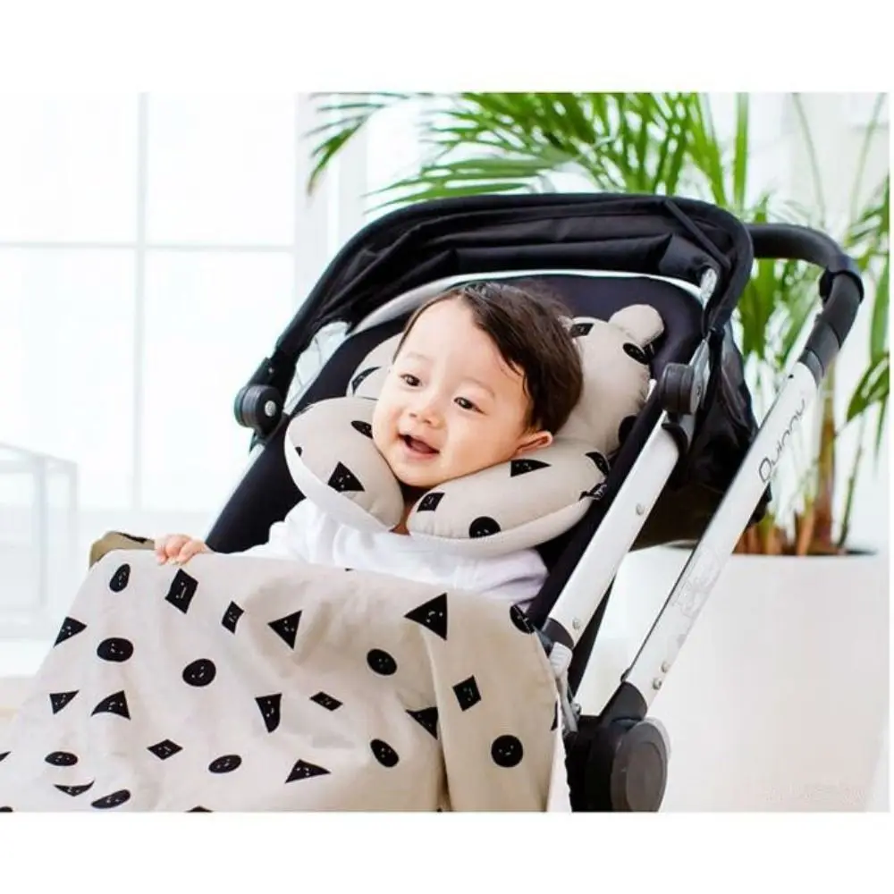 

High Quality Cotton U-shaped Baby Pillow Cute Washable Shaping Head Pad Cozy Safety Breathable Cushion Travel