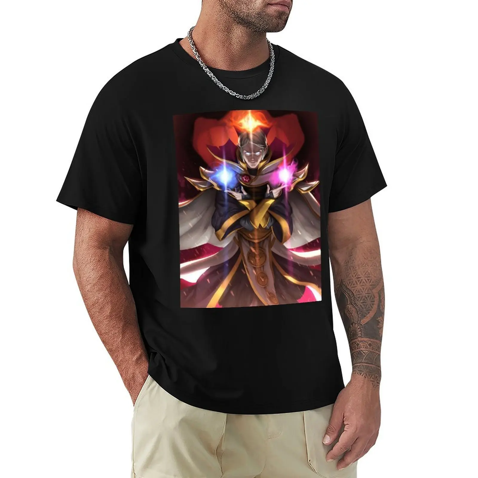 

Dota 2 Invoker Art T-Shirt oversize t-shirts man summer clothes plus size tops essential t shirt mens t shirts