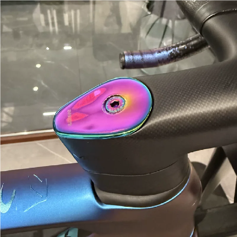 

Титановая крышка штока руля для шоссейного велосипеда Pinarello 2025 года, титановая крышка рулевой колонки