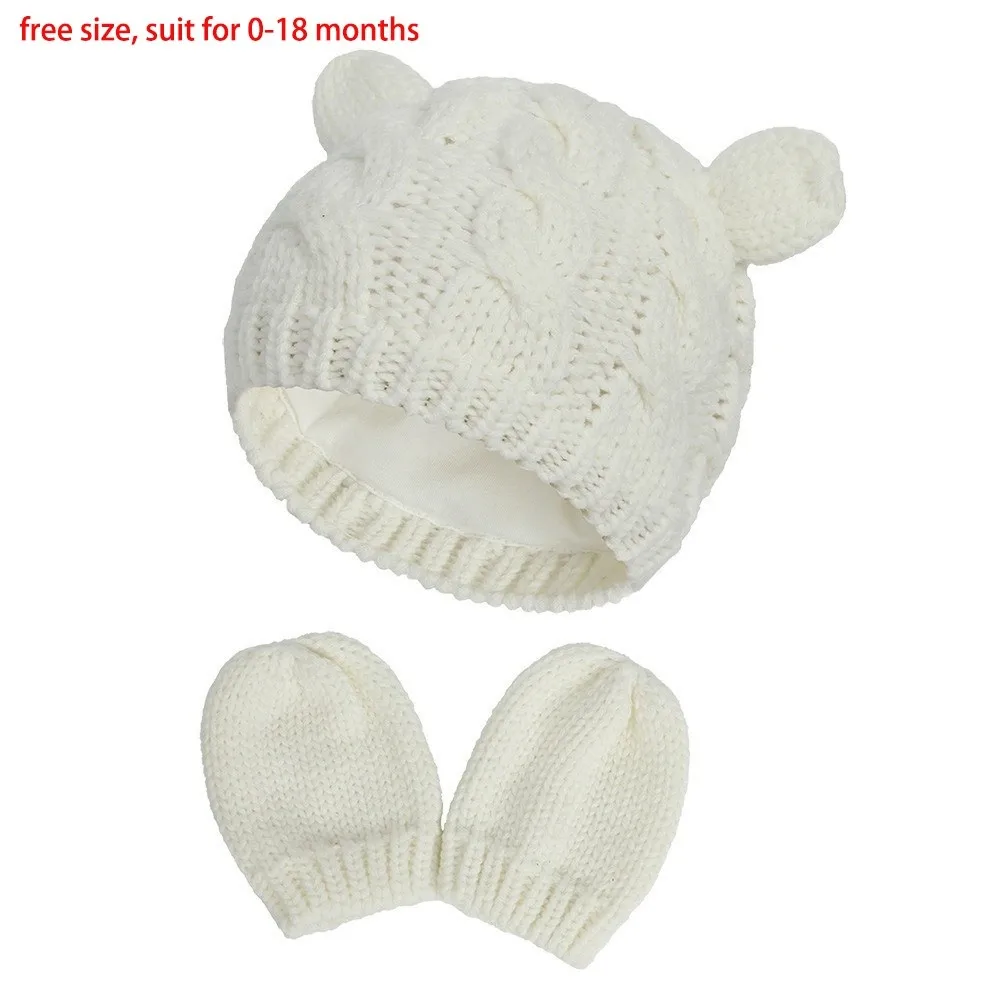 Nuovo set di guanti per cappello caldo Cappello di protezione per le orecchie antivento e freddo Cappello caldo lavorato a maglia Sport all'aria aperta