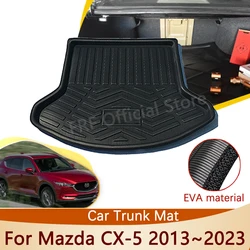 EVA Rear Trunk Mat For Mazda CX-5 CX5 CX 5 KF KE 2023~2013 2014 2016 2018 2019 2020 2022 Accessorie Floor Tray Waterproof Carpet