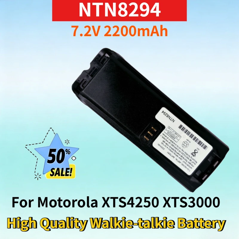 

NTN8294 7.2V 2200mAh NI-MH Battery for Motorola XTS4250 XTS3000 XTS5000 XTS3500 MTP200 MTP300 High Quality Walkie-talkie Battery