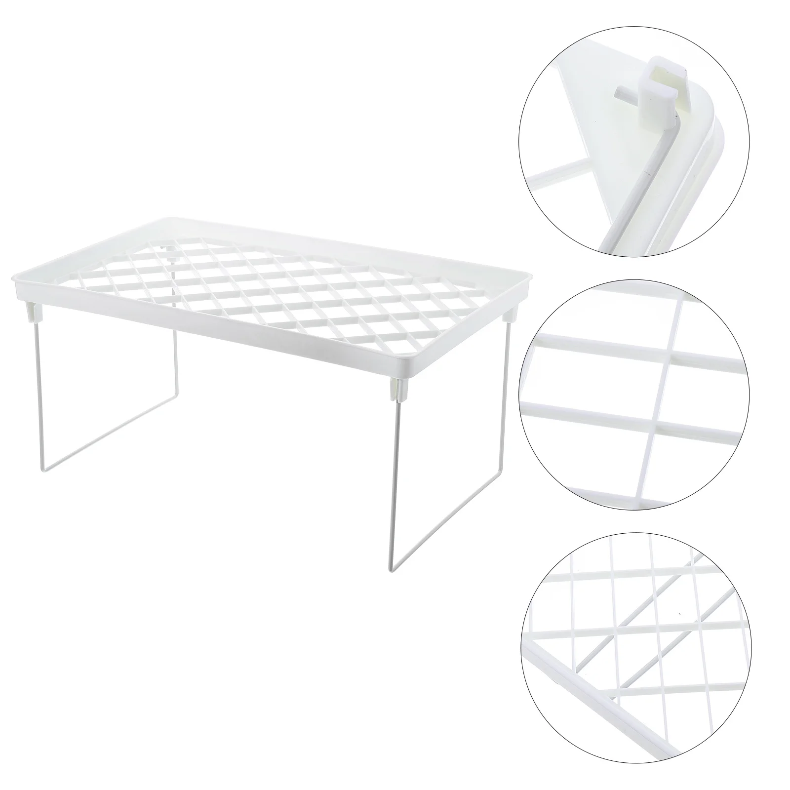 

Organizer Shelf 3-Tier Metal Plastic Makeup Storage Rack For Bathroom Countertop Desktop Space Saving Organizer