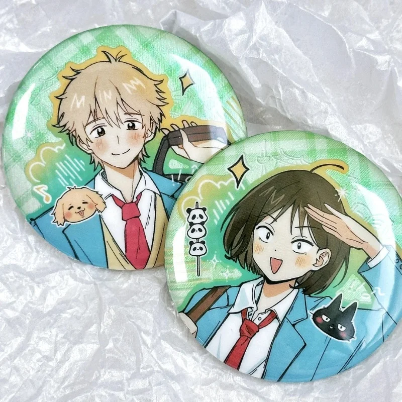 Skip and Loafer anime merchandise fan Tomoyo Kurosawa&Maaya Uchida badge collection gift