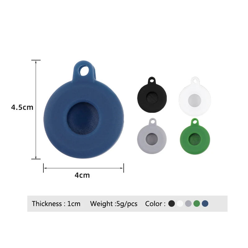 เคสสำหรับ Apple แท็กป้องกันการสูญหายเครื่องติดตามตำแหน่งป้องกันของเหลวแบบนิ่มปลอกซิลิโคนสำหรับอุปกรณ์เสริมแอร์แท็ก