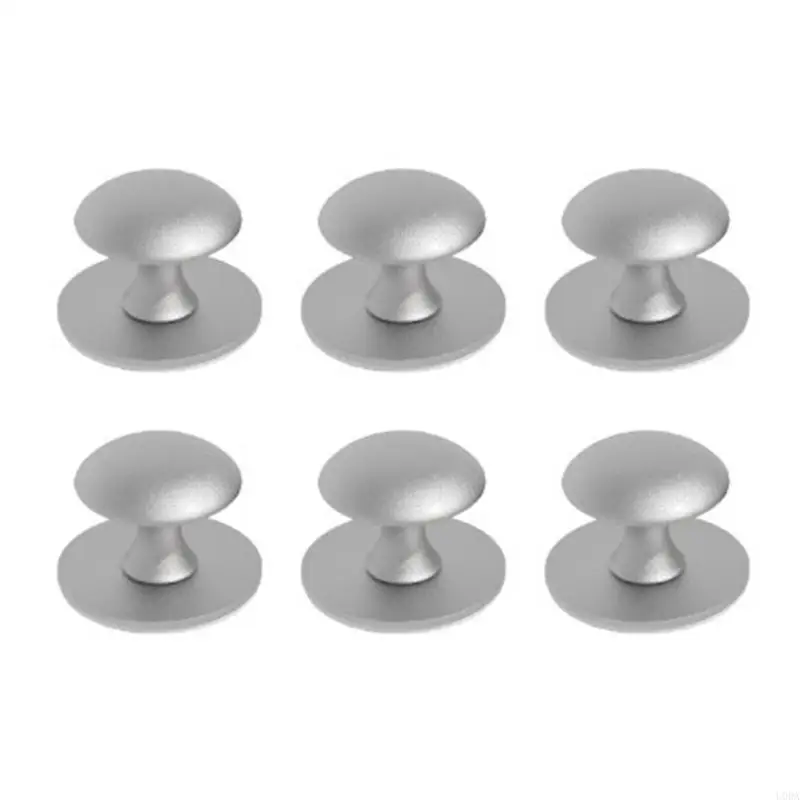 6pcs Steel Cabinets Pulls Scratch Resistant auto Hardware Simple Installs for Wardrobes Drawers Shower Door Decors