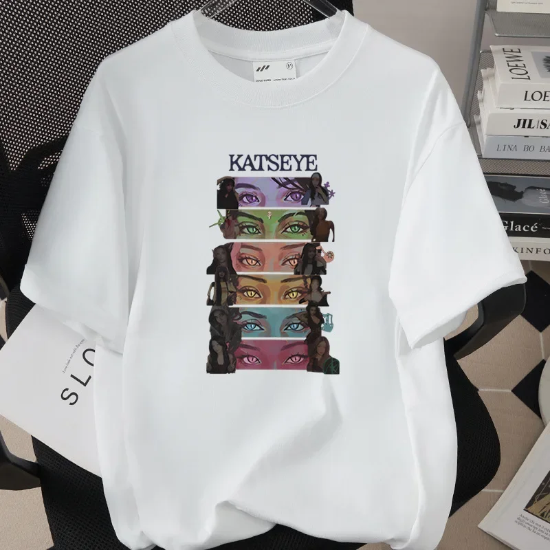 

Women's and Kids Katseye Psychedelic Anime T-shirt Aesthetic Hip Hop Graphic Streetwear Colorful 80s Comfortable Casual Fashion