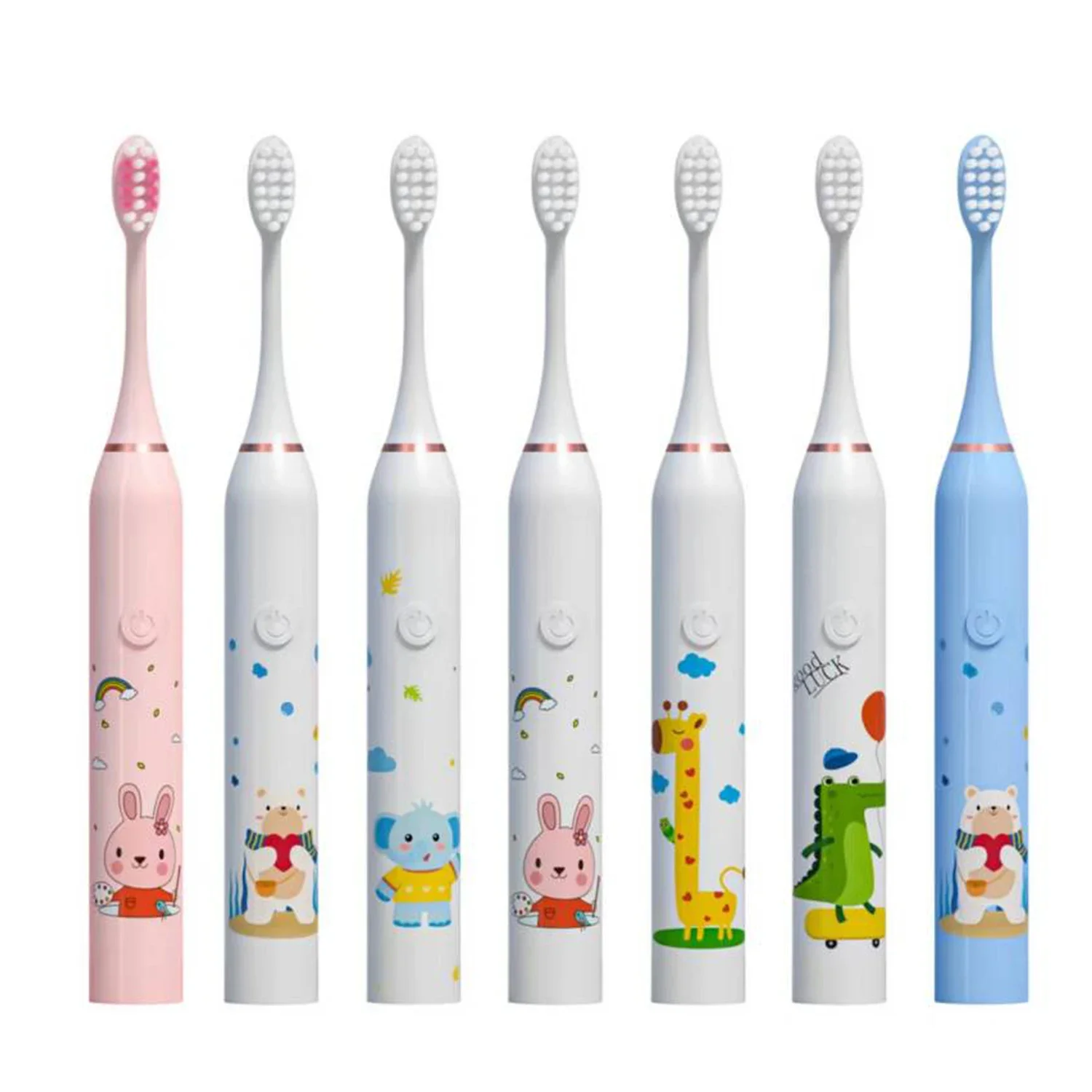 

Sonic Electric Toothbrush Rechargeable Cartoon Smart Children Toothbrushes For 3-15 Year Old Kids Waterproof Electric Toothbrush