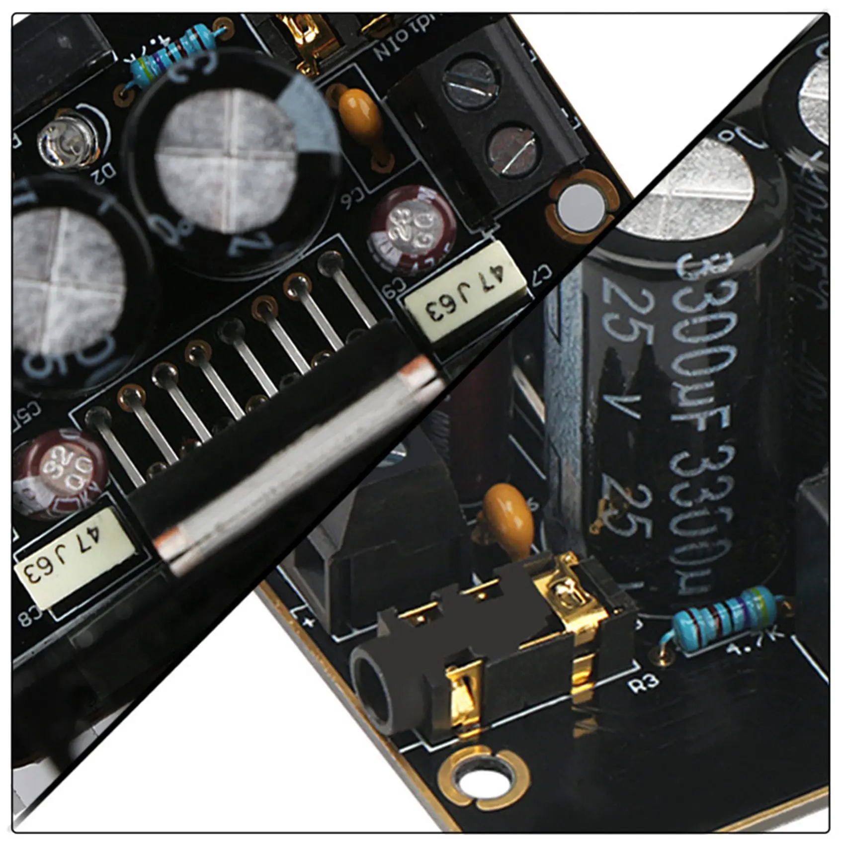 A93P Power Amplifier Board,30W+30W Dual Channel 2.0 Audio Amplifier Kit Class AB DC 12V Digital Stereo Amp Module TDA7377