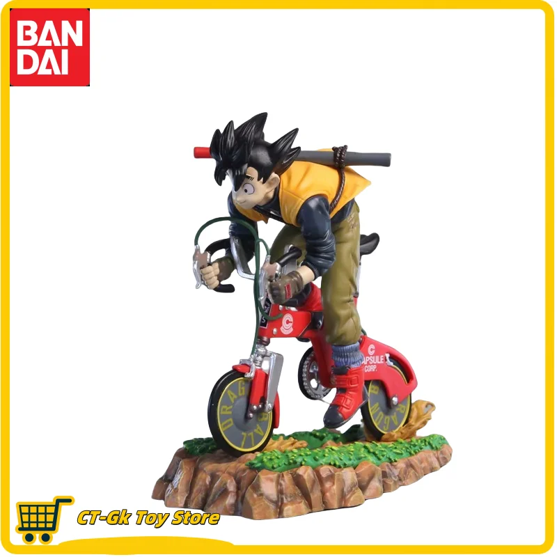 

21cm Anime Dragon Ball Figures Goku Ride A Bike Gk Collection Ornament Gifts Pvc Model Toys Desktop Decorate Toys For Children