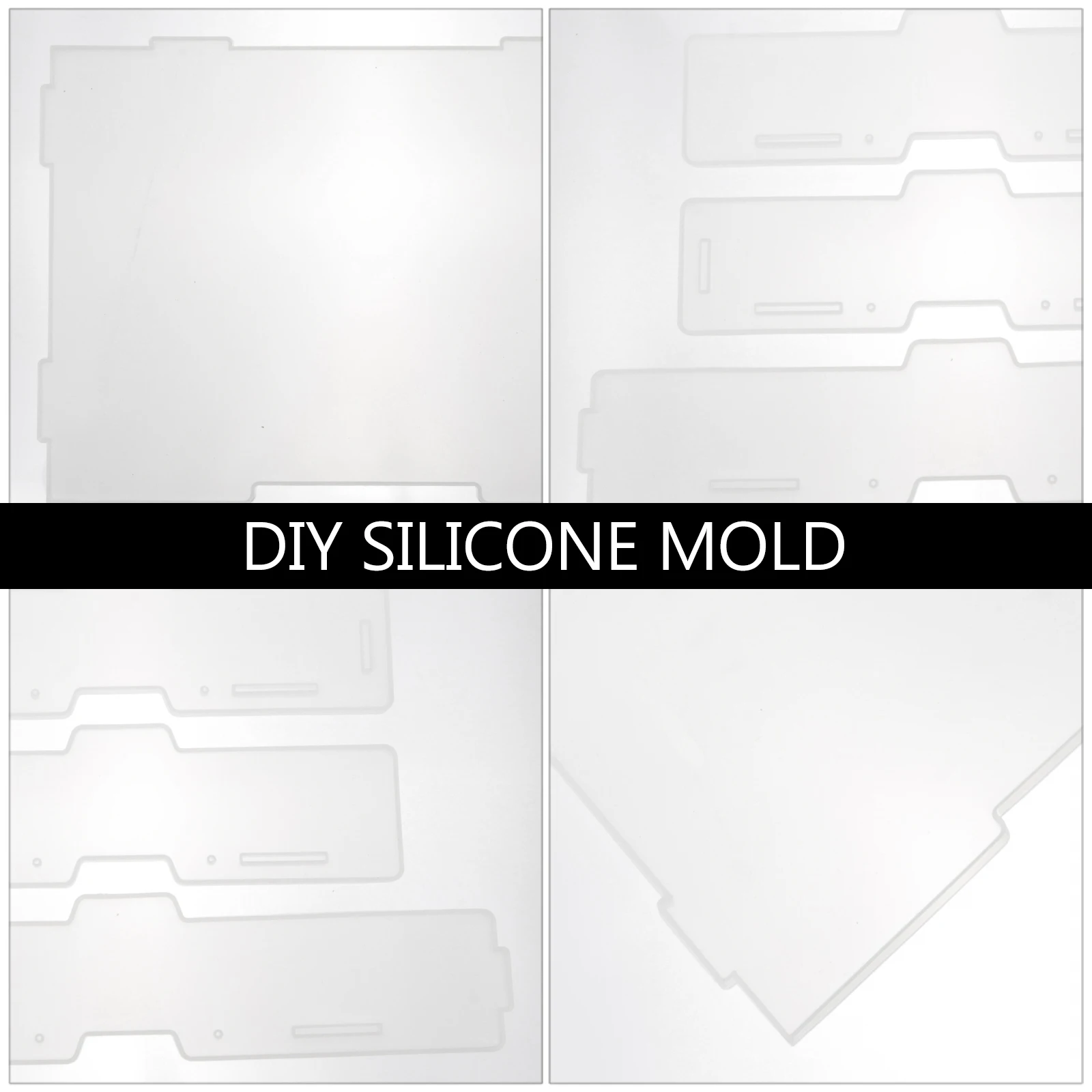 

4 Pcs Silicone Folder Storage Box Mold Rack Molds Tools Making Handmade DIY Desktop Crafts Epoxy Resin Jewelry Parts Safe
