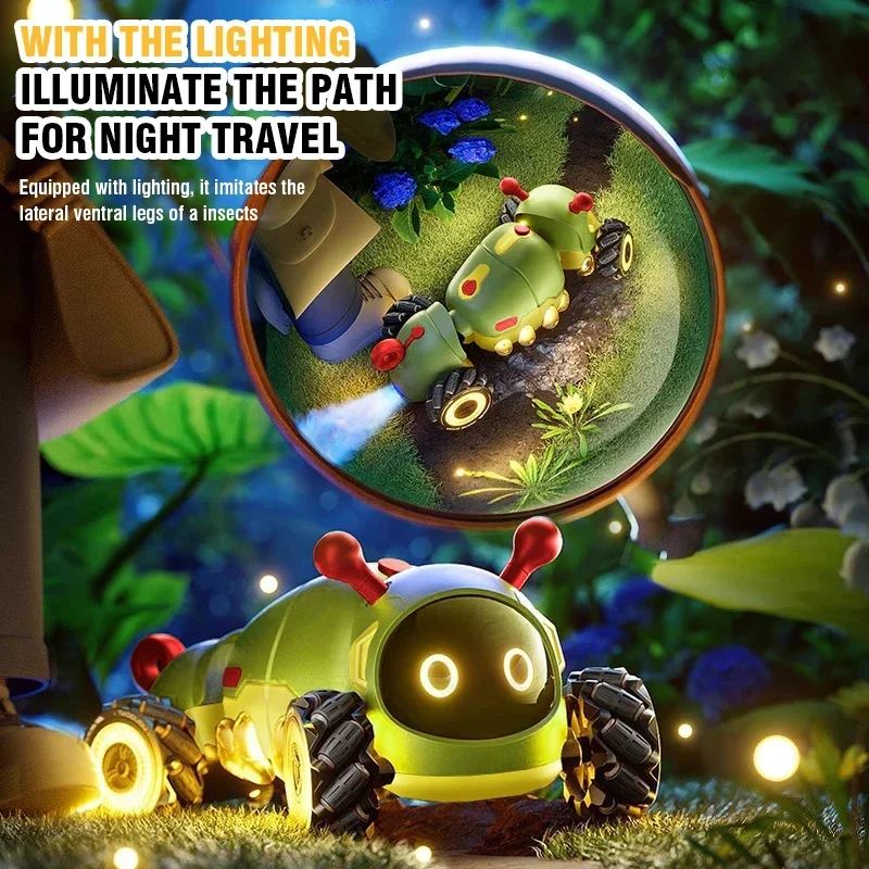 RC Insect 2,4G coches de control remoto juguete animales de simulación con efectos de sonido e juguetes de iluminación para niños regalos de navidad