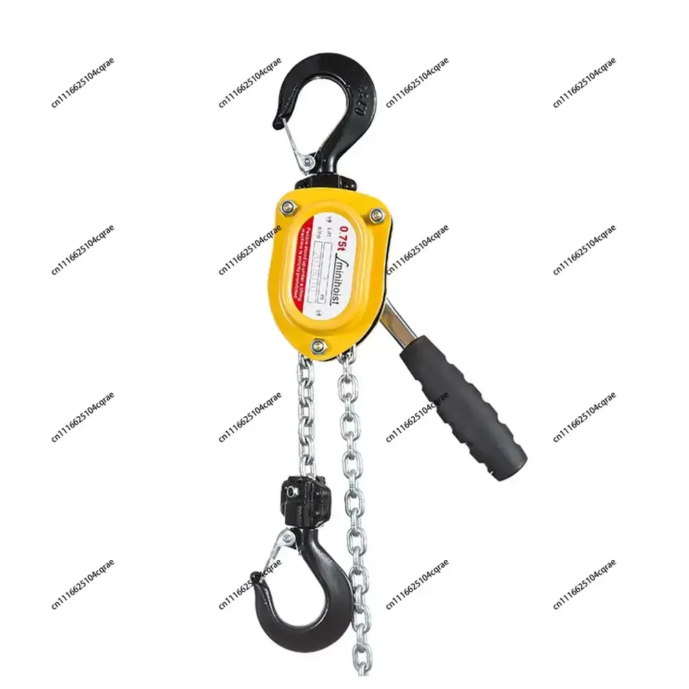 0.25-0.75T Manual Lever Chain Hoist Winch 1.5M Hook Mount Lift Portable Lever Block Lifting Heavy objects
