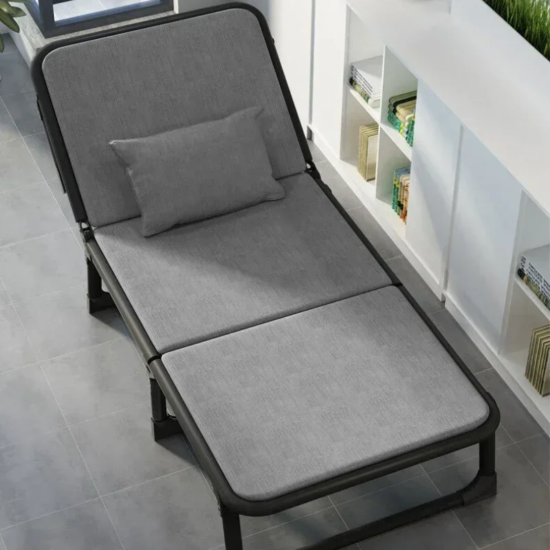 Folding Bed Simple Single Camp Bed Household Escort Hard Board Bed Office Lunch Break Overtime Multi-functional Simple Bed