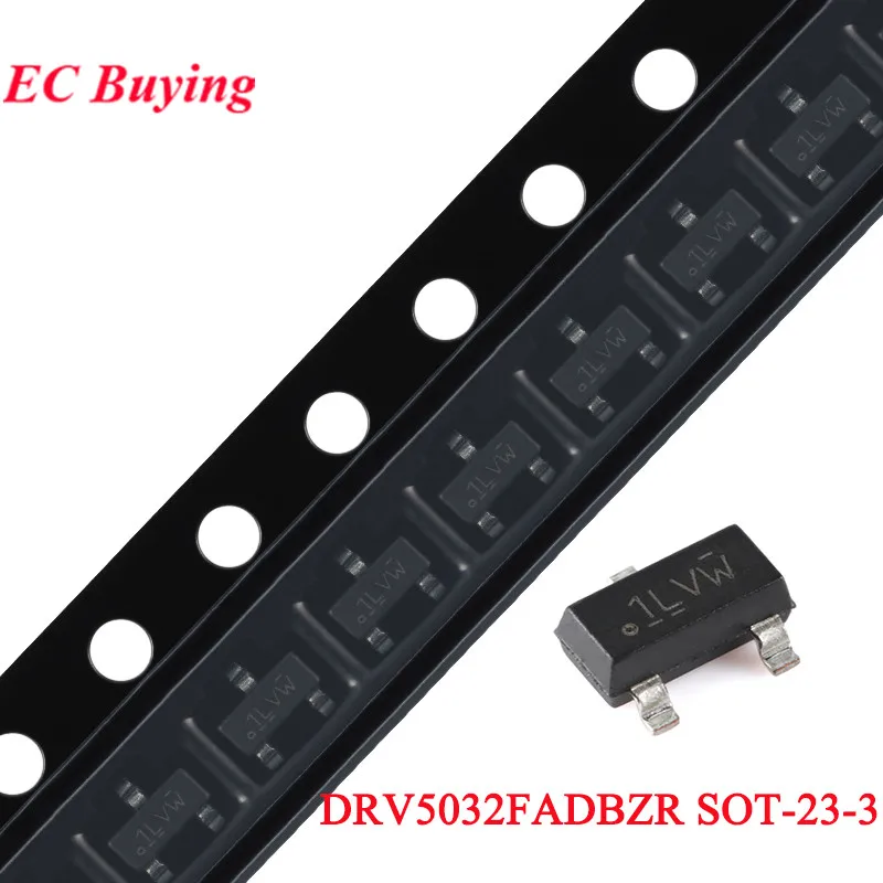 20Pcs/2pcs DRV5032 DRV5032FADBZR SOT-23-3 SOT23 1LVW Digital Switch Hall Effect Sensor Chip SMD IC Integrated Circuit