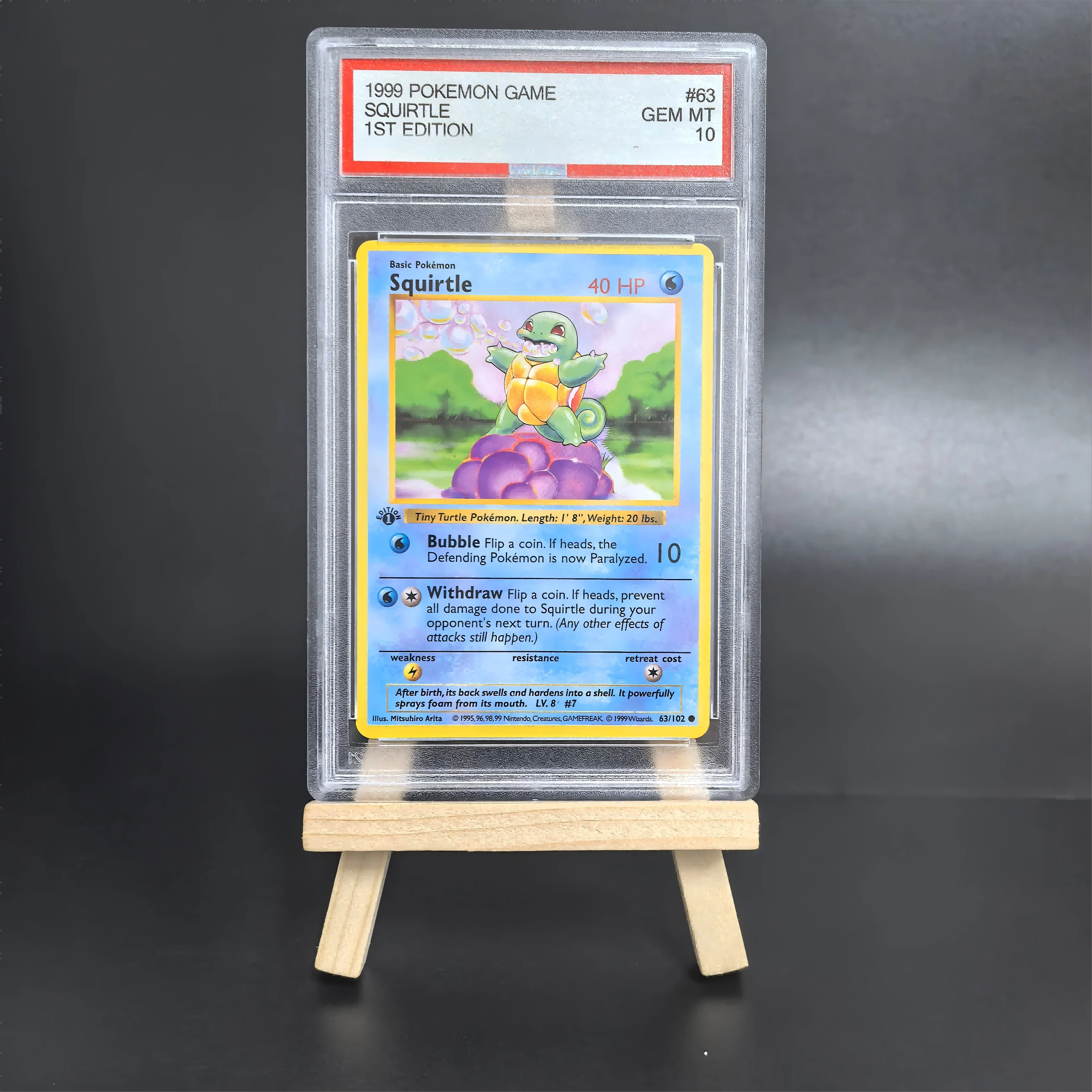Карманная игра 1999 года IVYSAUR BULBASAUR 1ST EDITION GEM MT, копия, рейтинг 10 точек, коллекционные орнаментные карты, игры, подарочные игрушки