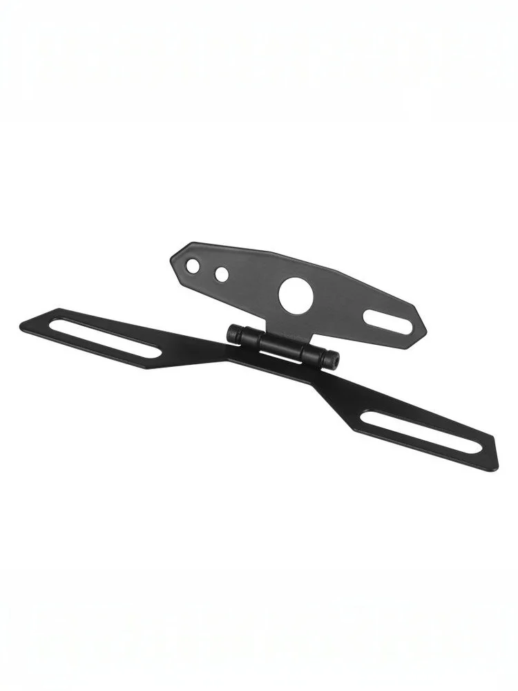 Motorcycle License Plate Bracket Taillight Mount Support Foldable Number Plate Holder Universal Motorbike Accessories