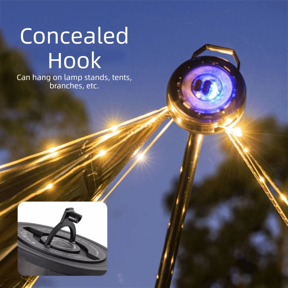 LED Light Tent Light Light String Light Strip LED Outdoor Tape Measure Lamp Hand Crank Power Storage System Canopy Light Strip