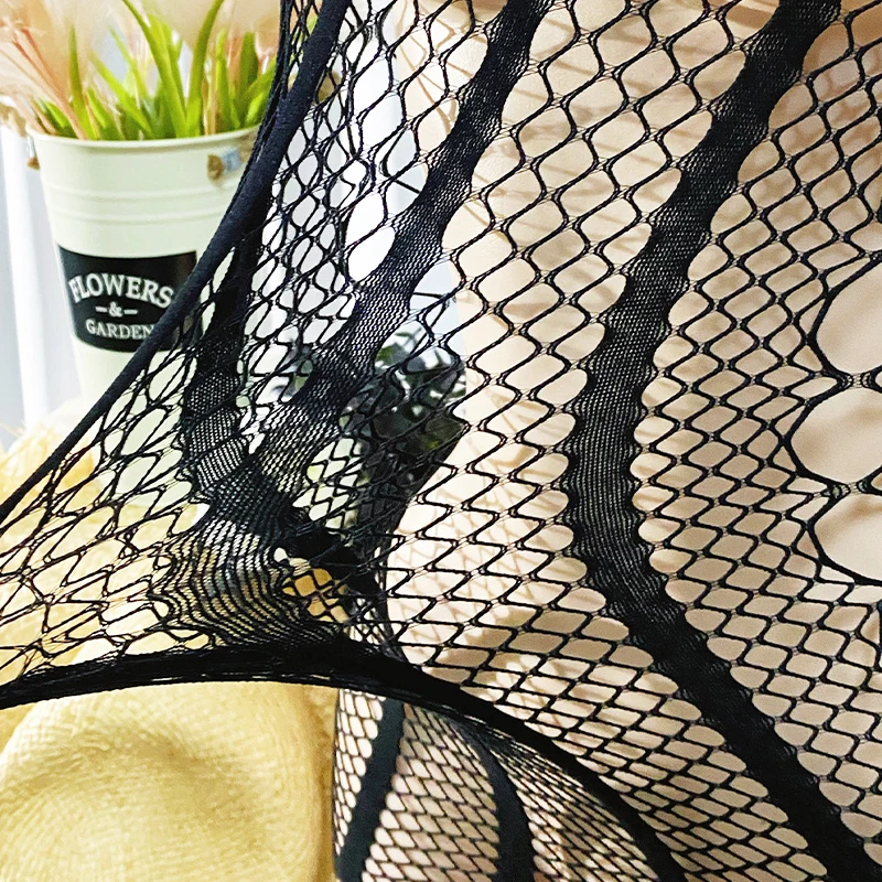 1PC donne sexy a rete cover up senza bikini scava fuori vestito aderente vedere attraverso costumi da bagno costumi da bagno estivi da donna DS031