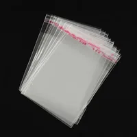 100Pcs Transparent Self-sealing Jewelry Accessories Candy OPP Self-adhesive Bag Packaging Resealable Gift Cookie Packaging Bag