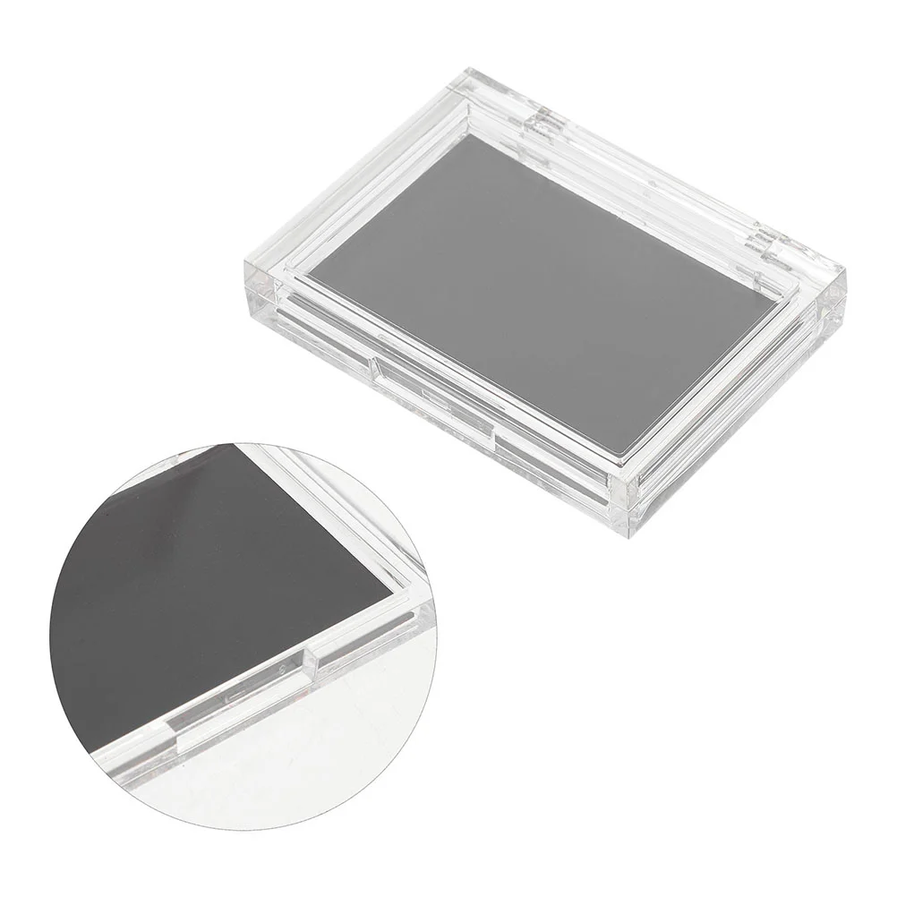 2-teilige magnetische Make-up-Palette – leerer Lidschatten-Organizer mit klarer Oberseite für die Aufbewahrung von Lidschatten, Textmarker, Konturen und Rouge