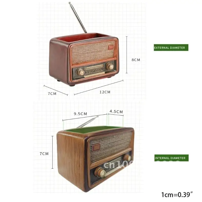 for Television Retro Radio Creative Recorder Computer Walkman Home Balcony For Ornaments Flower Succulent Pots Decoratio
