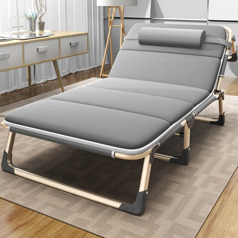 Portable Multi-Function Foldable Lounger Single Person Office Nap Bed Army Cot for Cheat Time Resting Lounge