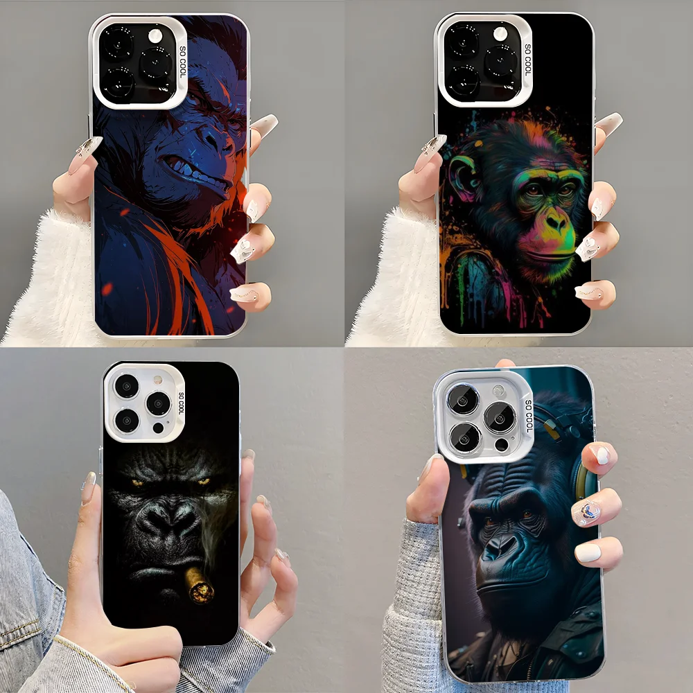 

Gorilla Art Design Phone Case Phone Case For iPhone 14 16 15 11 12 13 Pro Max Mini Plus Shockproof Cover