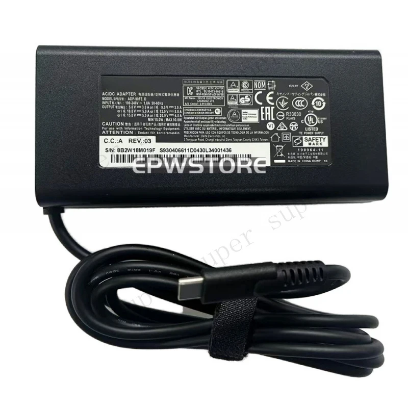 S+   Original 20V 90W AC Adapter Charger For MSI Summit E15 E14 MSI MS-14D2 MS-14C4