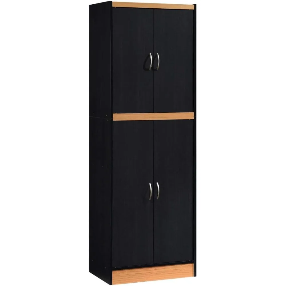 

4-Door 4-Shelves, 5-Compartments Kitchen Pantry