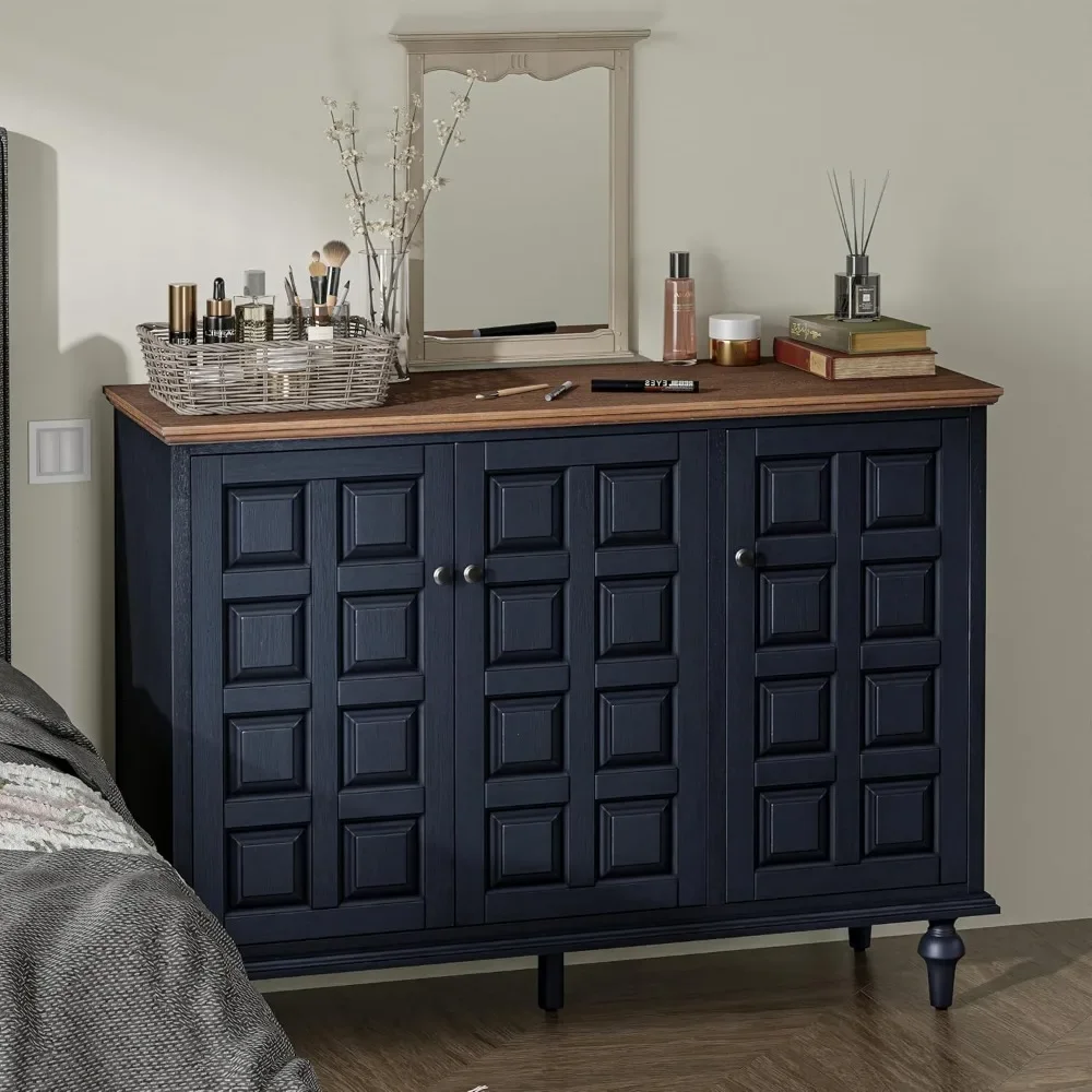 Retro Plaid Storage Cabinet 5