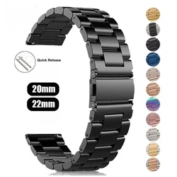 20mm/22mm Milanese band For Amazfit GTS/4/2/2e/3/GTS2 Mini/GTR2/4/3/Pro stratos Metal stainless steel Bracelet Amazfit bip strap