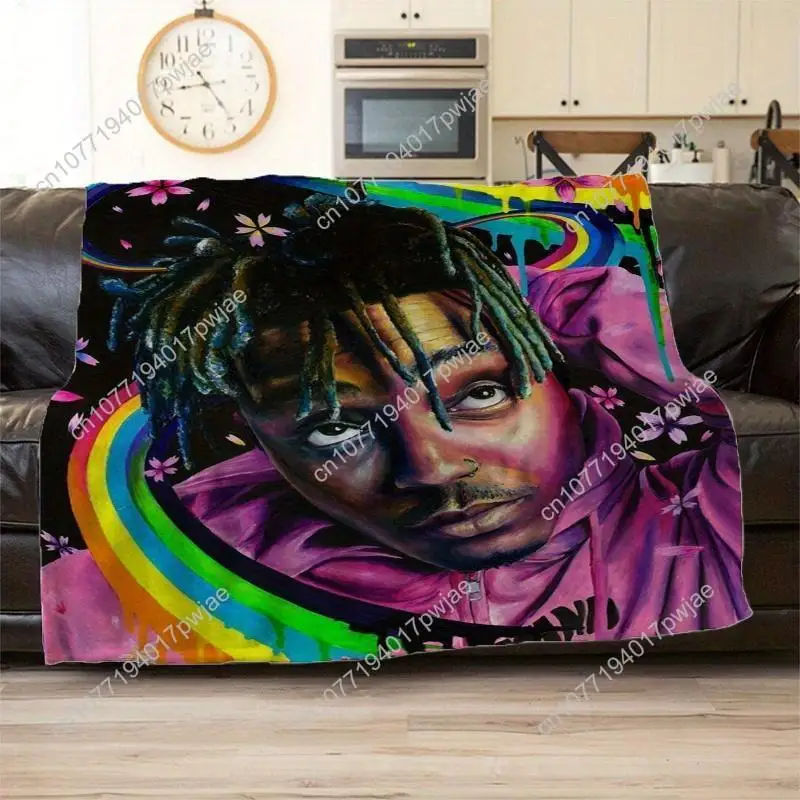 Juice Singer Patterned Fleece Blanket Suitable for Sofa, Office, Bed, Camping, And Travel. This Soft And Custom blankets