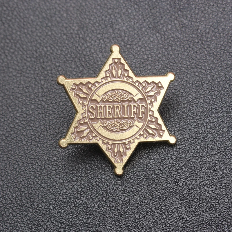 شريف سداسية ستار بروش سداسية نجمة الأمن شريف شارة