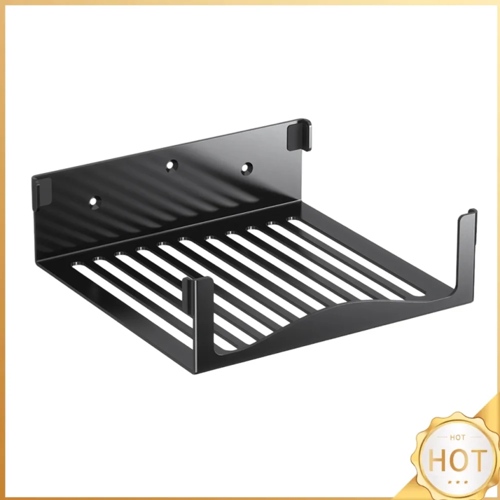 Gaming Console Wall Mount Bracket for Steam Machine Metal Holder Open Ventilation Scratch-proof Padding Anti-drop Stand