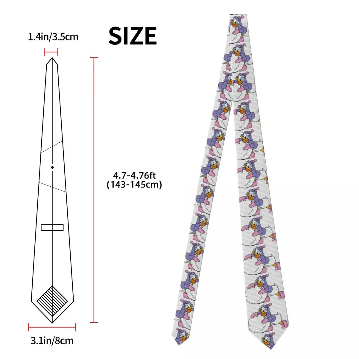 เนคไทลายโดนัลด์ดั๊ก ลายดอกเดซี่ ลายสโนว์บอลลิ่ง สำหรับคริสต์มาส เนคไทผู้ชาย ผู้หญิง เนคไทผู้ชายทรงสลิม แคบ อุปกรณ์เสริม ผ้าพันคอ งานแต่งงาน ธุรกิจ