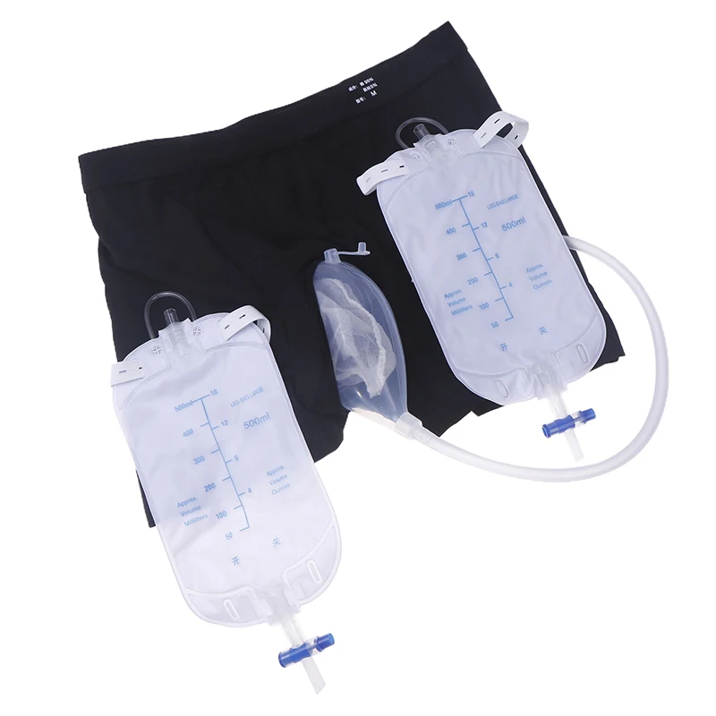 Reusable Urinary Receiver For Men Elderly Urine Collector Kit Panties Fixed Urine Catheter Urinary Bag For Urine Incontinence