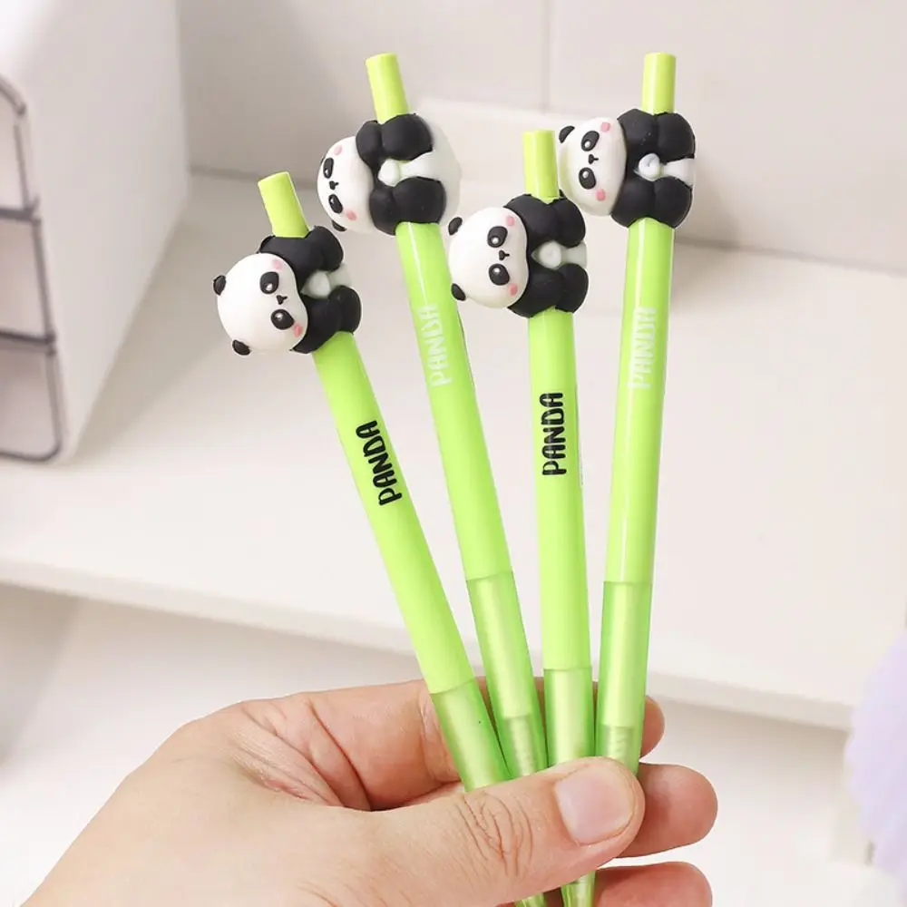 Panda Forma Lápis Mecânico, Desenho Kawaii, Assinatura, Neutro Caneta Gel, Esboço, Propelindo, Escola, Escritório, 0.5mm