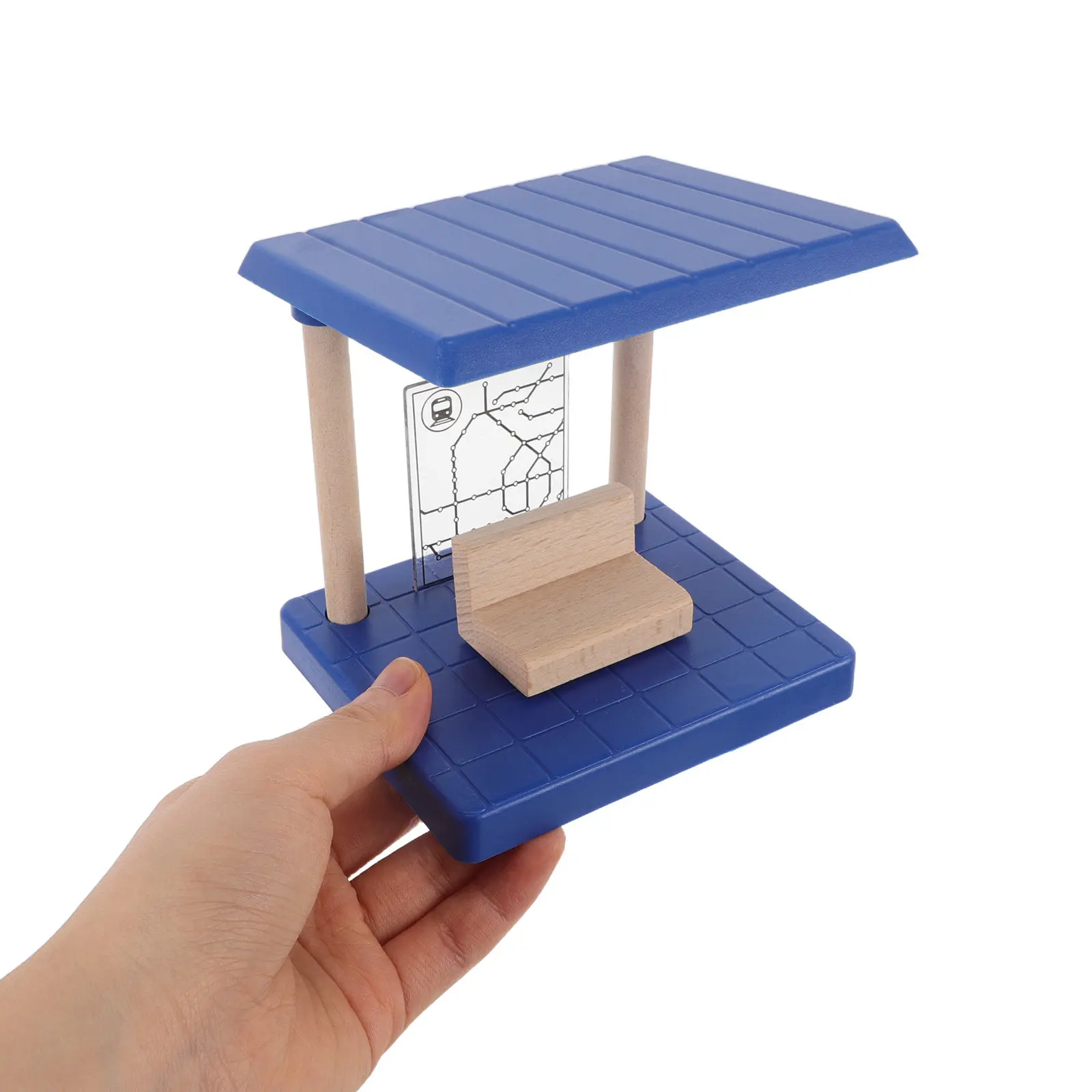 

Деревянный набор для сборки железнодорожной платформы и путей: аксессуары для детских творческих развивающих DIY-игровых наборов