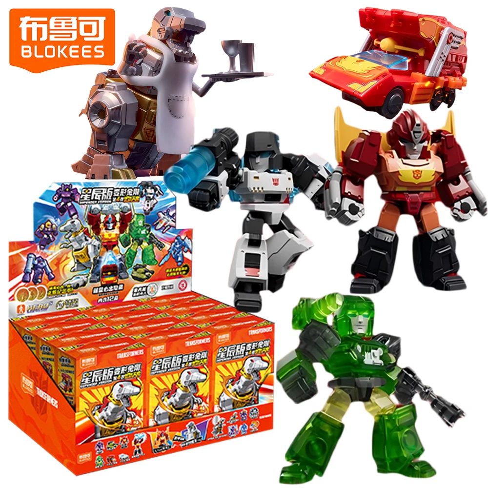 

Original BLOKEES Transformers Defender Version 4 Series Blind Box Megatron Rodimus Prime Grimlock Shockwave Trendy Toys Gifts